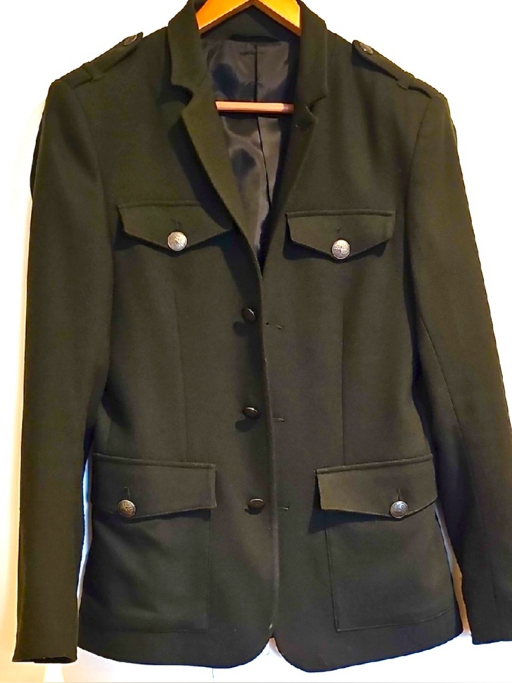 Green military Style Blazer